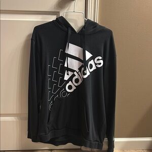 Adidas Black Geometric Logo Sweater